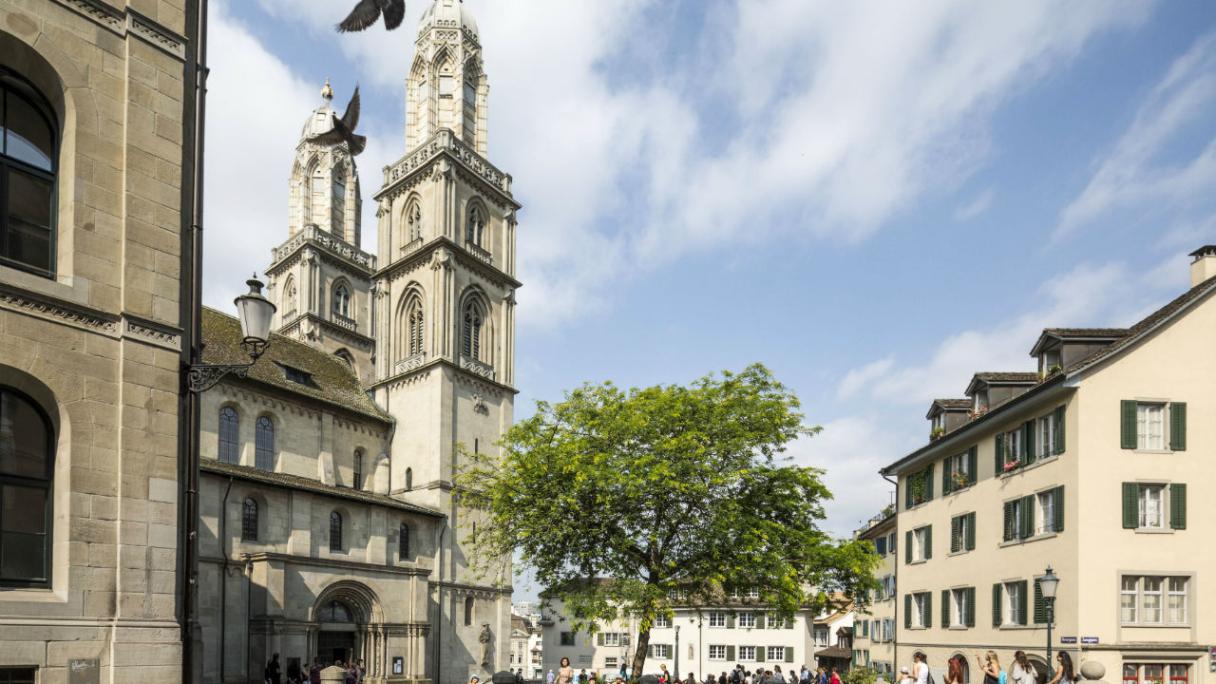 Grossmünster Church in Zurich