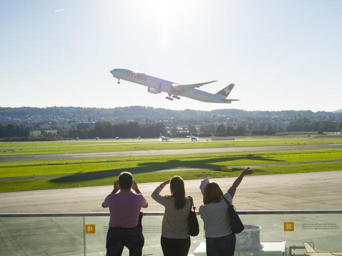 Arriving to Zurich by Plane